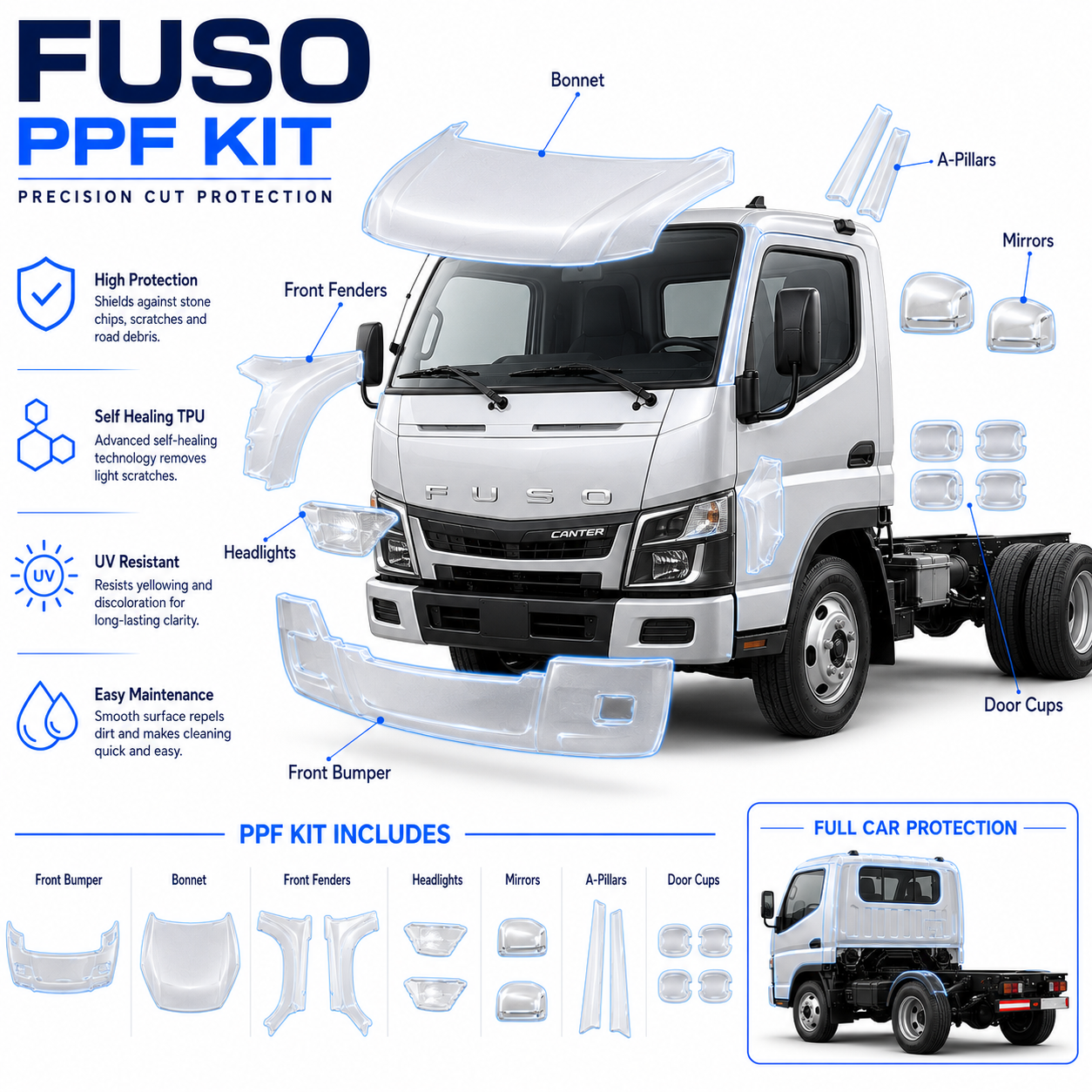 PhantomR Kit - To Suit FUSO Canter 4 Door Wide Cab
