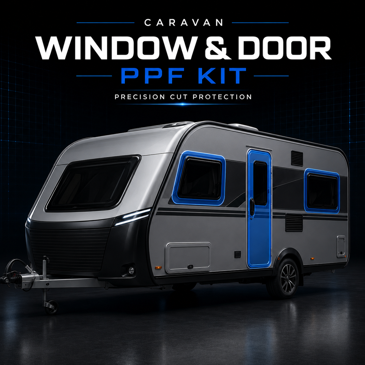 PhantomR PPF To Suit Ranger Or Cheng Bang Idea Style Caravan Windows (Bubbled Lens)