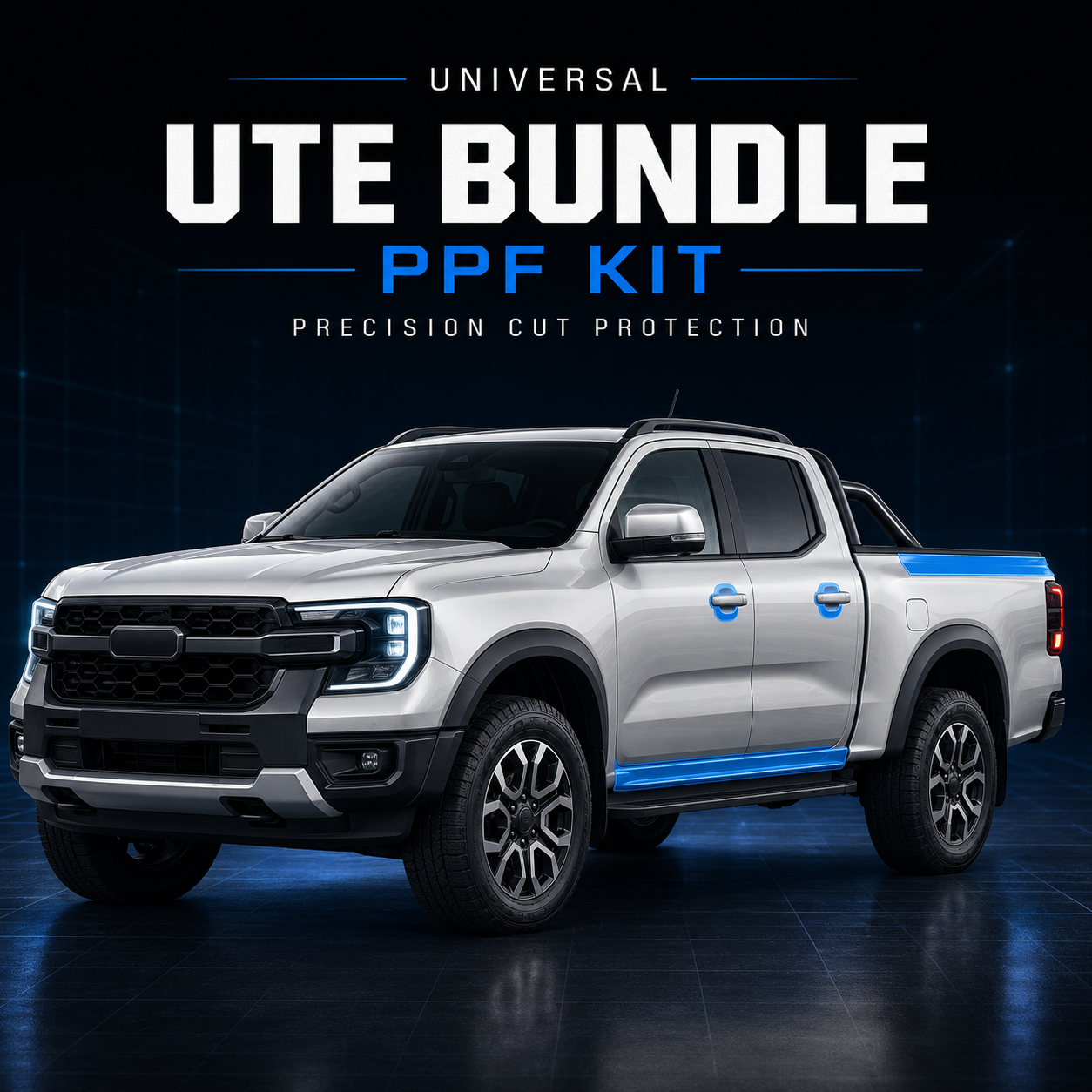 Universal Ute Protection Bundle - (Tailgate Strip + Door Cup + Door Sill)