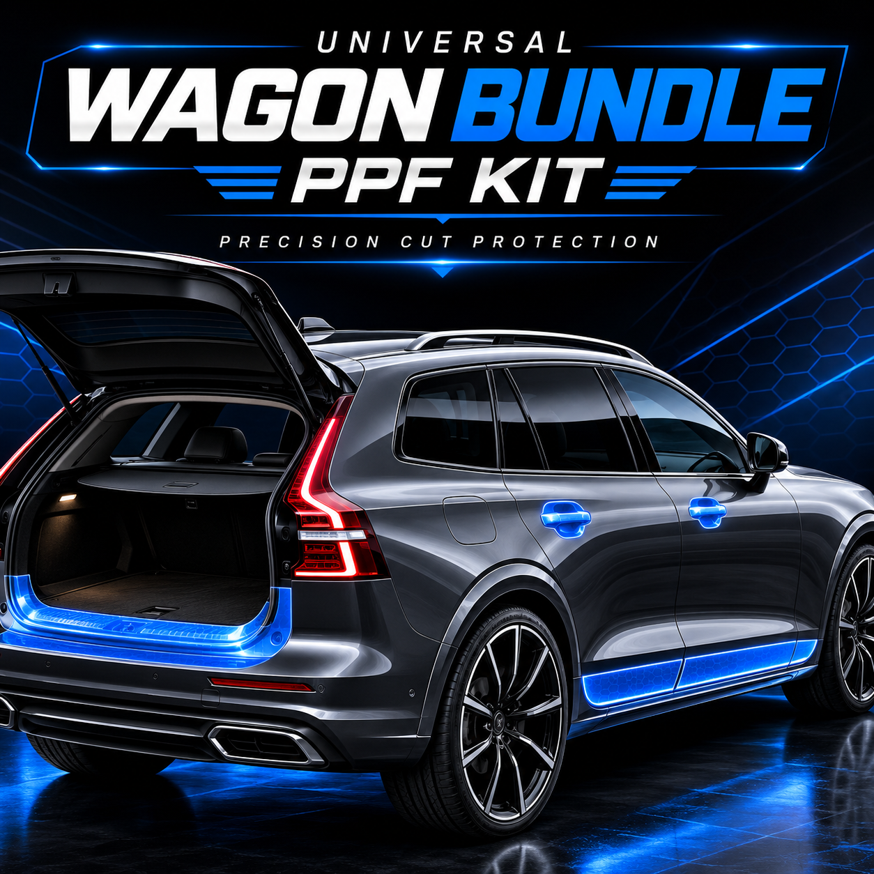 Universal Wagon Protection Bundle - (Luggage Strip + Door Cup + Door Sill)